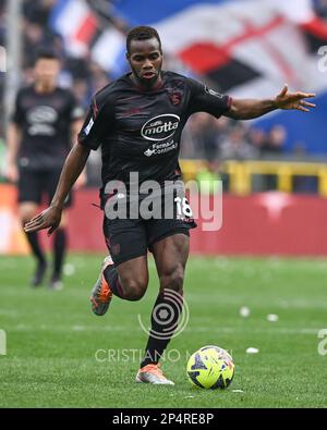 Luigi Ferraris Stadium, 05.03.23 Lassana Coulibaly (18 US Salernitana) beim Spiel der Serie A Sampdoria - Salernitana im Luigi Ferraris Stadium in Genua, Italia Soccer (Cristiano Mazzi / SPP) Stockfoto