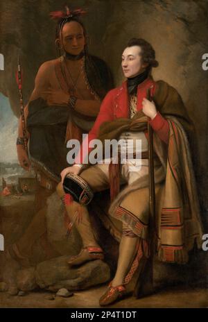 Benjamin West Colonel Guy Johnson und Karonghyontye (Captain David Hill) 1776 Stockfoto