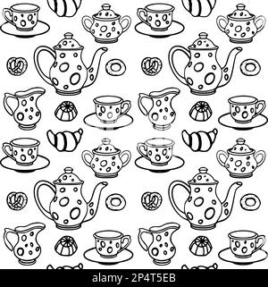 eine tasse Kaffee und Tee Stockfoto