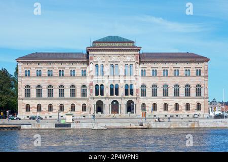 Stockholm, Schweden - Juni 24 2019: Das Nationalmuseum (oder Nationalmuseum der Schönen Künste) ist die Nationalgalerie auf der Halbinsel Blasieholmen i. Stockfoto