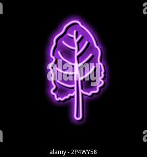 Rote Rüben Salat Essen Neonlicht Symbol Illustration Stock Vektor