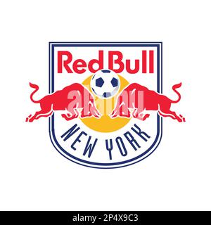 American Football Fußball Red Bull New York Logo Stock Vektor