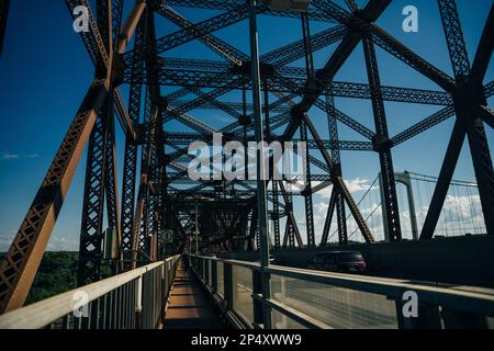 Kragarmbrücke in Quebec - okt. 2022 Stockfoto