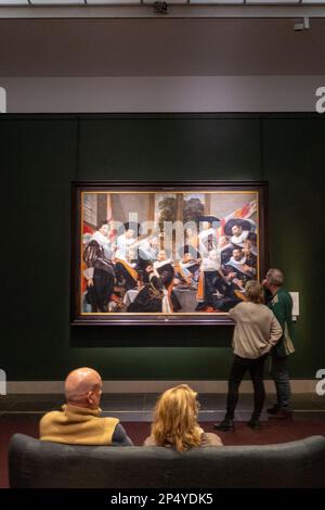 Besucher im Frans Hals Museum, Haarlem, Holland Stockfoto