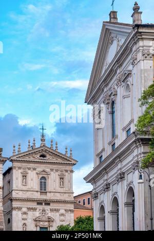 Kirchen der Santi Domenico e Sisto und Santa Caterina a Magnanapoli, Rom, Italien Stockfoto