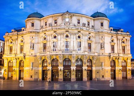 Arriaga Theater, in ARRIAGA PLAZA, Bilbao, Baskenland, Spanien Stockfoto