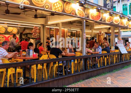 The Yellow Chair Restaurant, Chinatown, Singapur Stockfoto