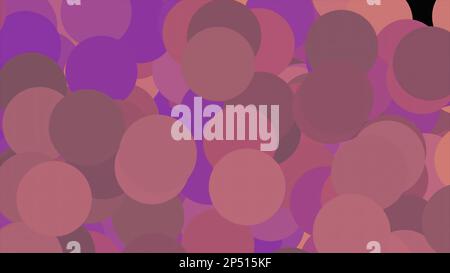 Einfache Dekorationsabbildung. Gepunkteter farbenfroher Vektorhintergrund. Nahtloses mehrfarbiges Blasenmuster. Stockfoto