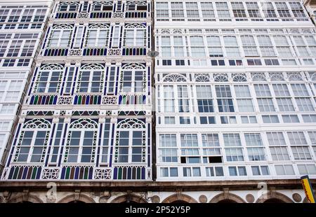 Avenida de Montoto, Coruña Stadt, Galicien, Spanien Stockfoto