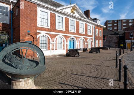 Exeter.Devon.Vereinigtes Königreich.Februar 19. 2023.Blick auf das Custom House in Exeter Stockfoto