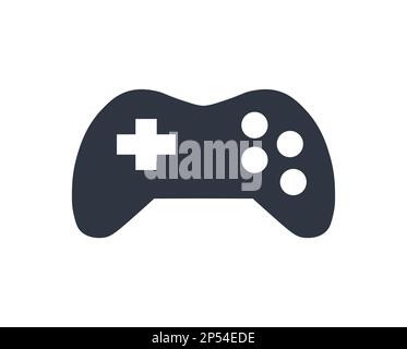 Monochromatische Joystick-Vektordarstellung. Konzept der Gaming-Branche. Stock Vektor