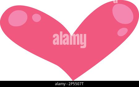 Valentinstag-Element. Geschenk, Herz, Ballon, Kuss, Schlüssel, Rose, Süßigkeiten und andere als Deko. Aufkleber Cartoon-Stil. Vektorabbildung Stock Vektor