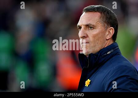 Manager von Leicester City Brendan Rodgers - Southampton/Leicester City, Premier League, St Mary's Stadium, Southampton, Großbritannien - 7. März 2023 nur redaktionelle Verwendung - es gelten Einschränkungen für DataCo Stockfoto