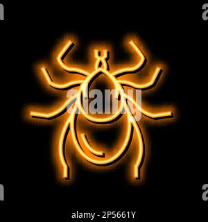Abbildung des Leuchtsymbols für Insekten Stock Vektor