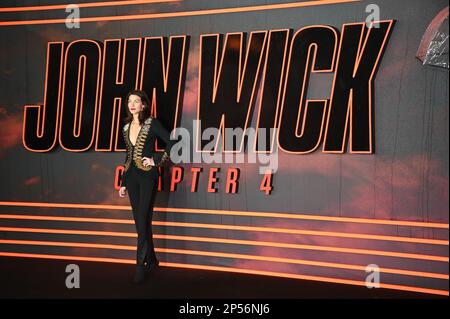 London, Großbritannien. 06/03/2023, Natalia Tena nimmt am UK-Gala-Screening von „John Wick: Chapter 4“ am Cineworld Leicester Square, London, UK Teil. Foto: 6. März 2023. Stockfoto