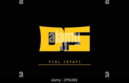 Immobilienbriefe Initialen Monogramm Logo DS , SD Stock Vektor