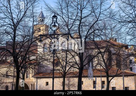 Kirche San Nicolás in Pamplona. Navarra, Spanien. Stockfoto