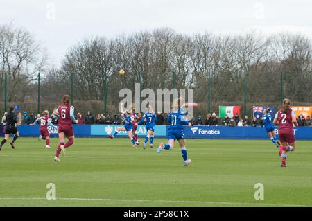 Walton, Liverpool. 05/03/2023, WSL Everton V Aston Villa im Walton Park Stadium, Liverpool Gewinnt Aston Villa mit 2,0 Punkten (Terry Scott/SPP) Guthaben: SPP Sport Press Photo. Alamy Live News Stockfoto