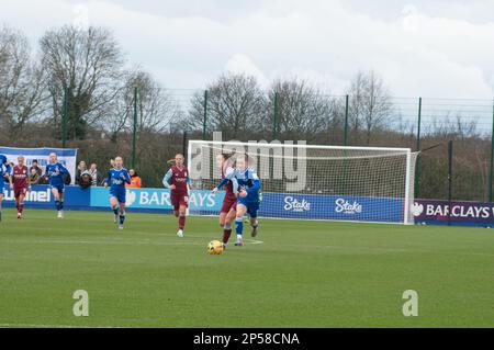 Walton, Liverpool. 05/03/2023, WSL Everton V Aston Villa im Walton Park Stadium, Liverpool Gewinnt Aston Villa mit 2,0 Punkten (Terry Scott/SPP) Guthaben: SPP Sport Press Photo. Alamy Live News Stockfoto