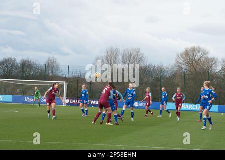 Walton, Liverpool. 05/03/2023, WSL Everton V Aston Villa im Walton Park Stadium, Liverpool Gewinnt Aston Villa mit 2,0 Punkten (Terry Scott/SPP) Guthaben: SPP Sport Press Photo. Alamy Live News Stockfoto