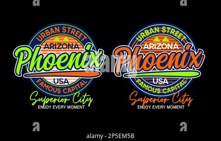 Arizona phoenix, Sport-Design-Grafik für T-Shirts, Etiketten, Poster und itc Stock Vektor