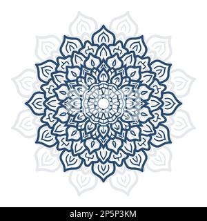 Luxuriöse Mandala Mit Zierdesign, Mandala-Design Mit Blumenmuster, Vorlage Für Hintergrundbilder Stock Vektor