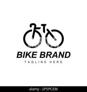 Fahrradlogo, Fahrzeugvektor, Fahrrad-Silhouette-Symbol, Inspiration Für Einfaches Design Stock Vektor