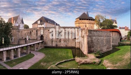 Frankreich - Nanste, Schloss der Herzöge der Bretagne oder Chateau des Ducs de Bretagne Stockfoto