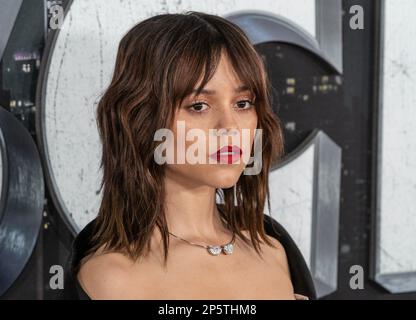 7. März 2023, New York, New York, USA: Jenna Ortega nimmt an der Weltpremiere von „Scream VI“ im AMC Lincoln Square Theater Teil (Bild: © Lev Radin/Pacific Press via ZUMA Press Wire) REDAKTIONELLER GEBRAUCH! Nicht für den kommerziellen GEBRAUCH! Stockfoto