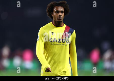Turin, Italien Am 6. März 2023 blickt Joshua Zirkzee vom Bologna FC auf die Serie Amatch Beetween Turin FC und Bologna FC im Stadio Olimpico am 6. März 2023 in Turin, Italien . Stockfoto