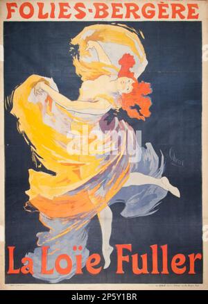 Folies-Bergere La Loie Fuller, Jules Cheret (Paris, Frankreich, 1836 - 1932) Stockfoto