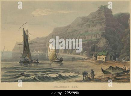 Shanklin Bay, Piercy Roberts (London, England, 1774 - 1863) Stockfoto