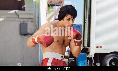 ROCKY 1976 United Artists Film mit Sylvester Stallone als Rocky Balboa Stockfoto