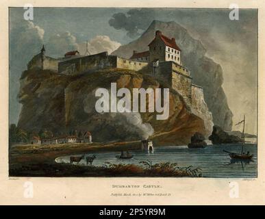 Burg Dumbarton, James Mérigot (Paris, Frankreich, 1760-1824) 1801 Stockfoto