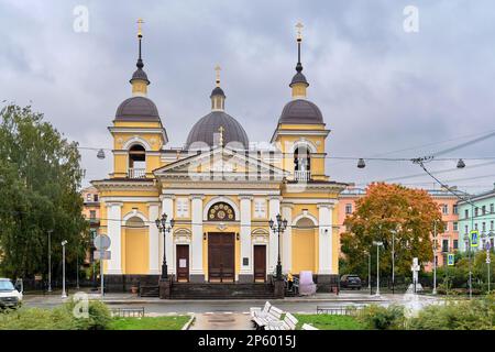 6. Sovetskaya Straße, Rozhdestvenskiy Platz, Geburtskirche auf dem Sand, rekonstruiert in 2017-2020, Kulturerbe Objekt: St. Petersburg, Stockfoto