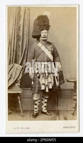 Carte de Visite - unbekanntes Porträt, 1860er Stockfoto