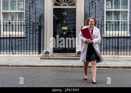 Downing Street, London, Großbritannien. 07. März 2023 Victoria Prentis MP, Generalstaatsanwalt, nimmt an der wöchentlichen Kabinettssitzung in der Downing Street 10 Teil. Foto: Amanda Rose/Alamy Live News Stockfoto