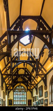 Hall, Wadham College, Oxford University, Oxford, Großbritannien. Stockfoto