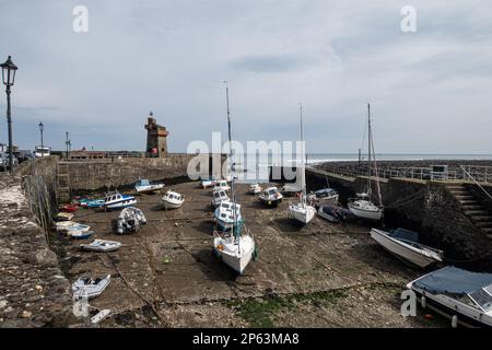 Lynmouth Dorf und Hafen, Devon, England Stockfoto