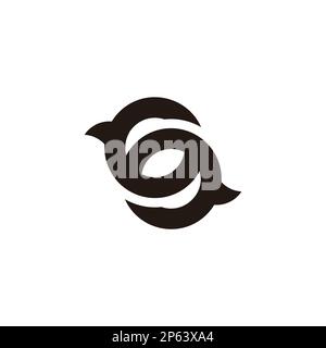 Vektor des Buchstabens sq Bubble Talk Logo Stock Vektor