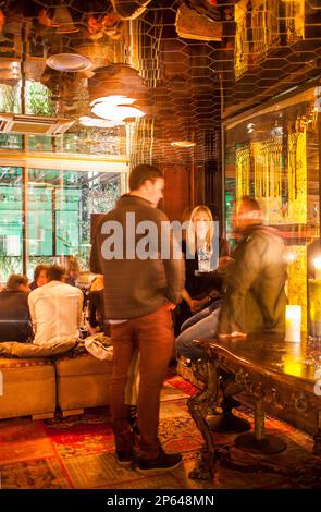 Bocagrande Restaurant / Boca Chica Bar, Passatge De La Concepcio 12.Barcelona, Spanien Stockfoto