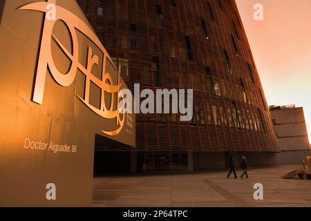 Barcelona: Barcelona Biomedical Research Park (PRBB). Von Manel Brullet und Albert Pineda. 88 Doktor aiguader. Stockfoto