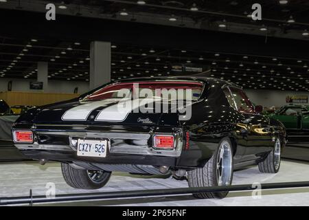 DETROIT, MI/USA - 24. Februar 2023: A 1970 Chevrolet Chevelle Restauration, in Detroit AutoRama. Stockfoto