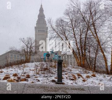 Cleveland, Ohio, USA - 25. Januar 2023: Jack Joseph & Morton Mandel Concert Hill im Stadtzentrum. Stockfoto