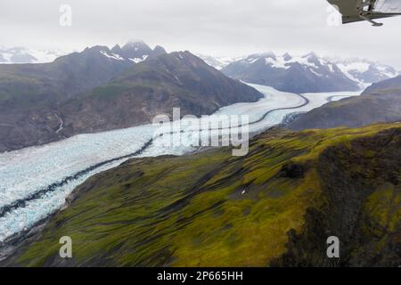 Flugbesuche von Haines über die Fairweather Range im Glacier Bay National Park, Südost-Alaska, Vereinigte Staaten von Amerika, Nordamerika Stockfoto