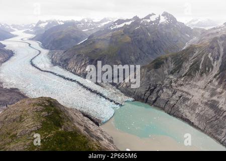 Flugbesuche von Haines über die Fairweather Range im Glacier Bay National Park, Südost-Alaska, Vereinigte Staaten von Amerika, Nordamerika Stockfoto