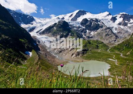 See, Steinsee, Gletscher, Steingletscher, Susten pass, Schweiz Stockfoto