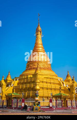 Golden Eindawya Paya (Ein Daw Yar Pagoda), Mandalay, Myanmar (Birma), Asien Stockfoto