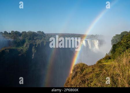 Victoria Falls, Victoria Falls National Park, UNESCO-Weltkulturerbe, Sambia, Afrika Stockfoto