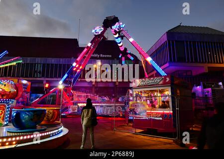 Derby City Messe auf dem Marktplatz am 20. Februar 2023 Stockfoto